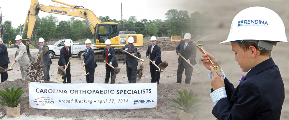 Rendina and Carolina Orthopaedic Specialists Break Ground on New Surgery Center