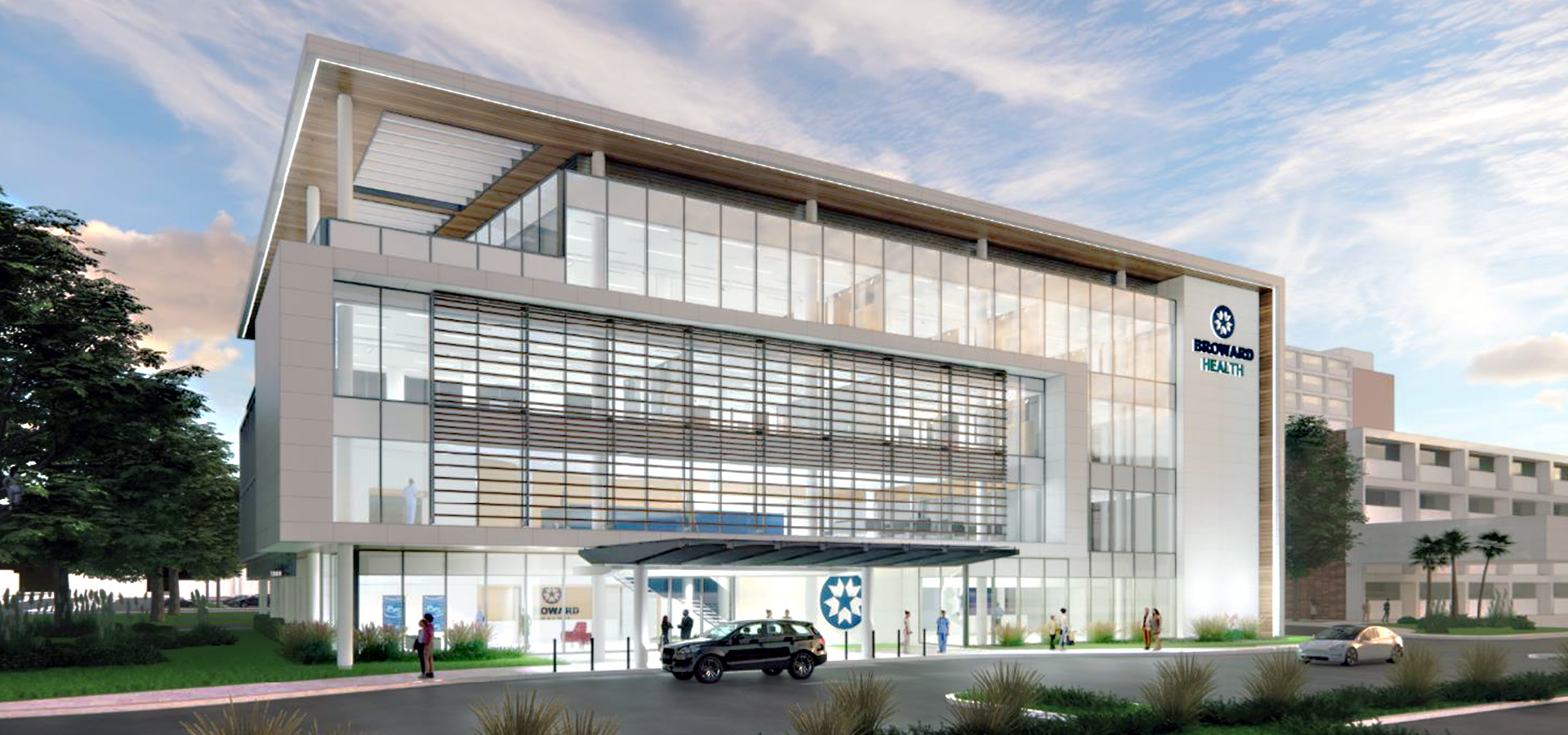 medical building exterior large windows