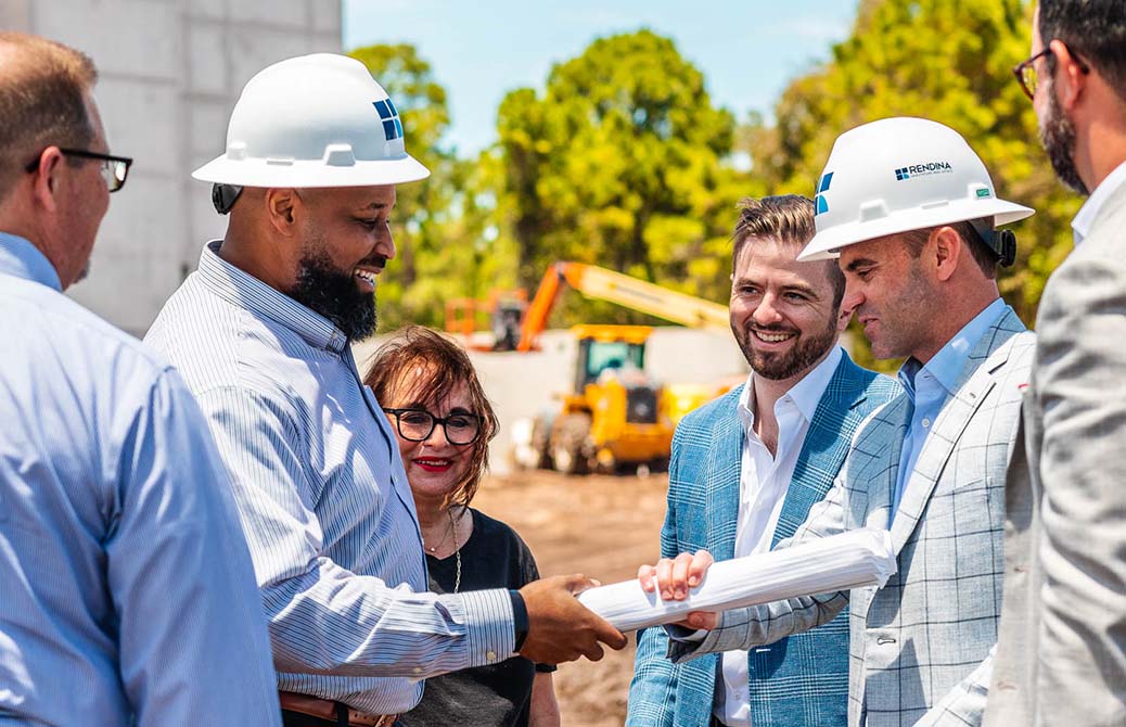 Rendina Construction Crew Outdoors, Construction Site