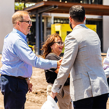 Rendina Construction Handshake Outdoors